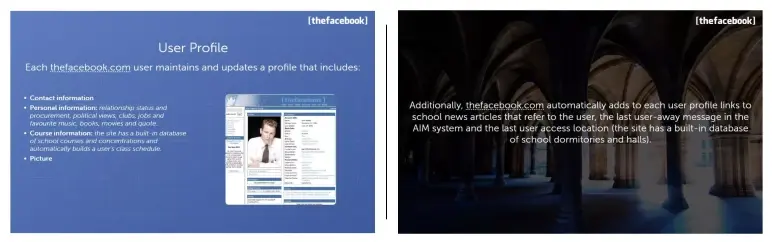 user profile features