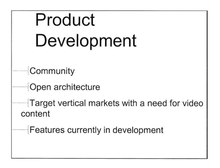 Youtube product development