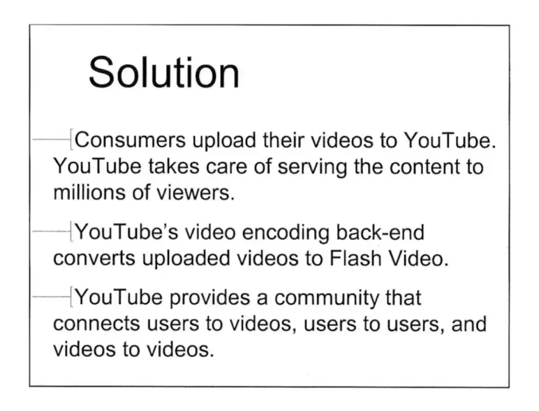 Youtube solution