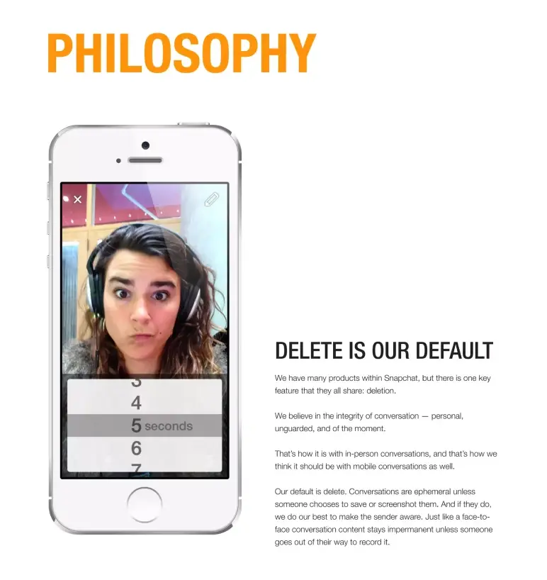 snapchat philosophy