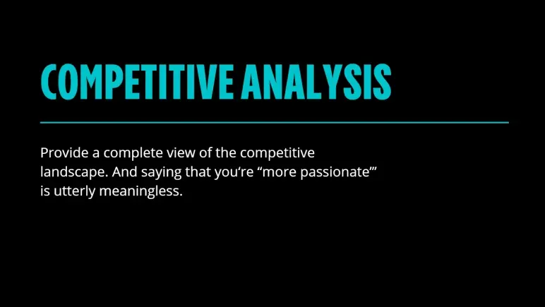 guy kawasaki competitive analysis