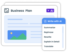 Business plan writing