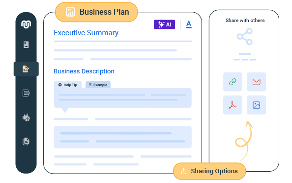 Share your plan instantly with a secure link