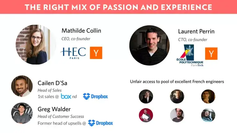 Front the right mix of passion and experience