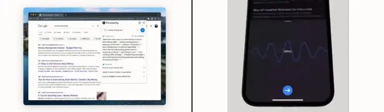 Perplexity more product demo voice input
