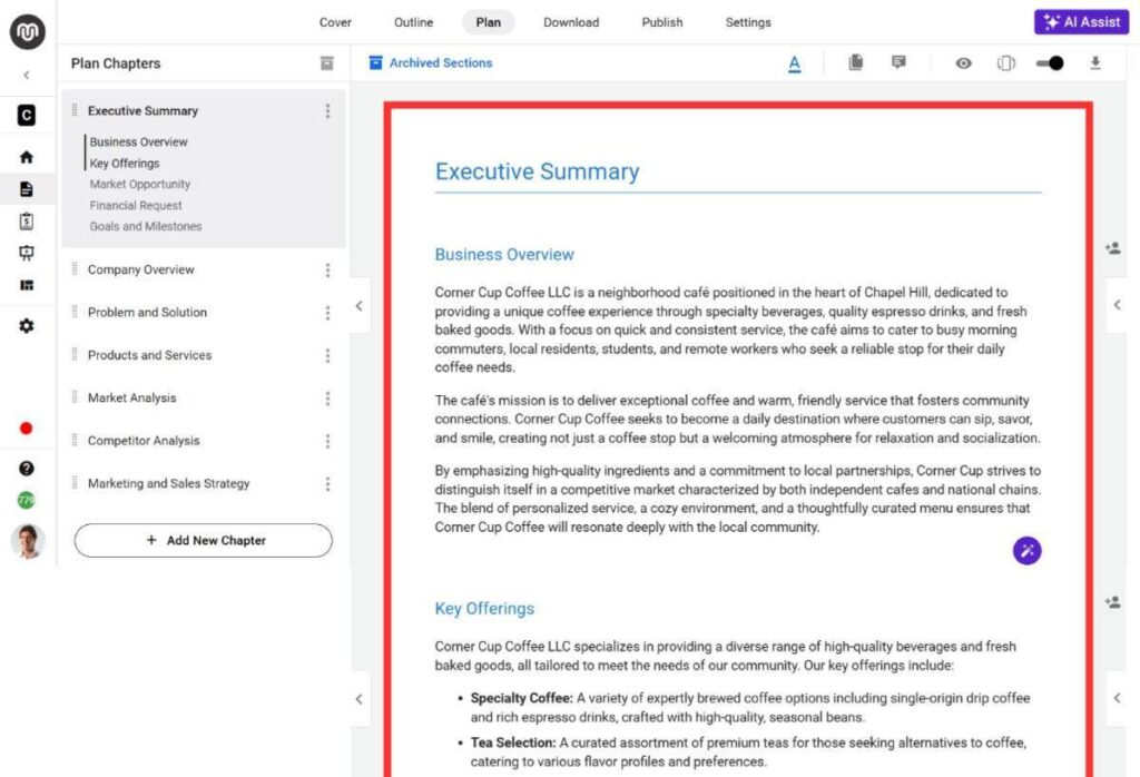 Upmetrics corner cup coffee ll