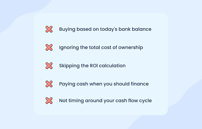 5 Purchase planning mistakes that cost small businesses money - business plan