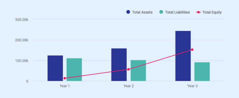Balance Sheet (Years 1-3) - business plan