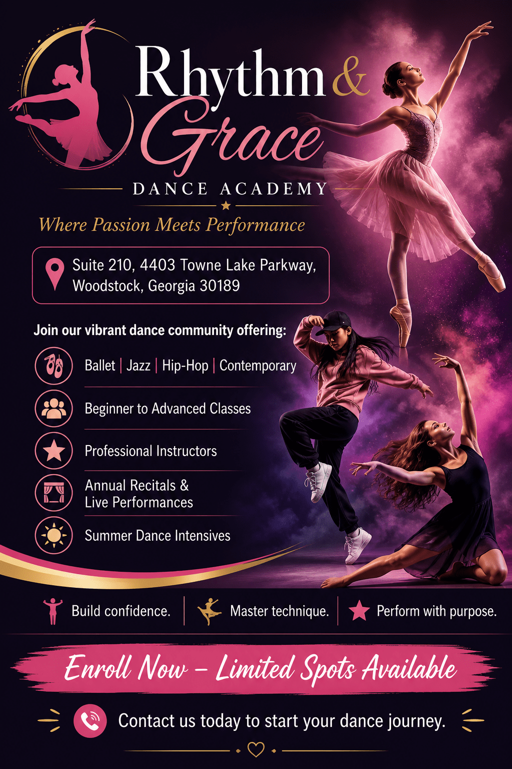 Print and local outreach marketing strategy for dance studio