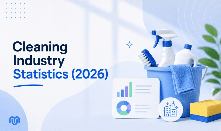 Chart summarizing key cleaning industry statistics for 2026