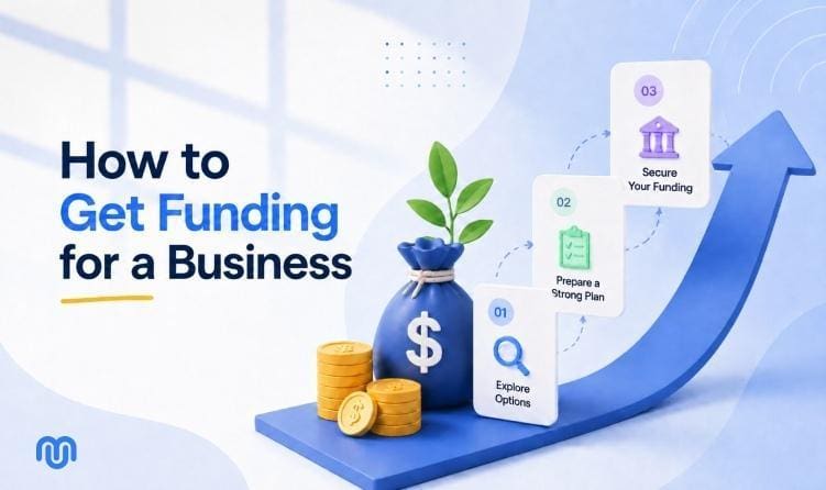 How to Get Funding for a Business guide cover illustration
