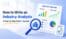 How to do Industry Analysis in Business Plan