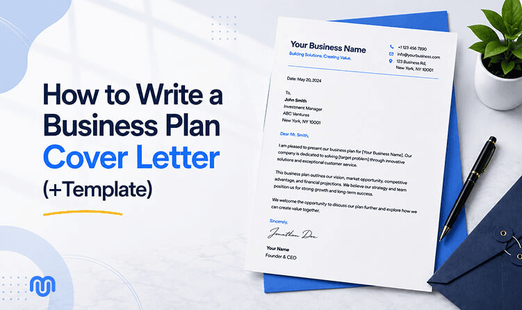 How to write a business plan cover letter with a sample letter and template