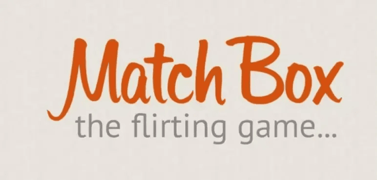 Tinder pitch deck cover slide with hand-drawn logo and the flirting game tagline