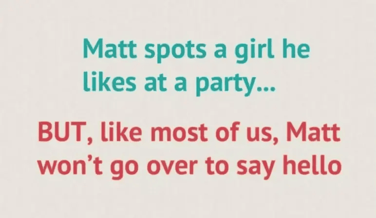 Tinder pitch deck slide 3 setting up the problem in two sentences