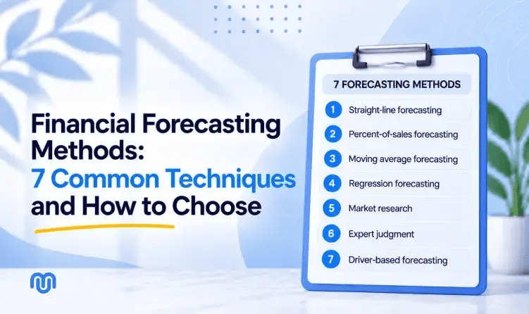 Financial forecasting methods guide cover listing 7 common techniques