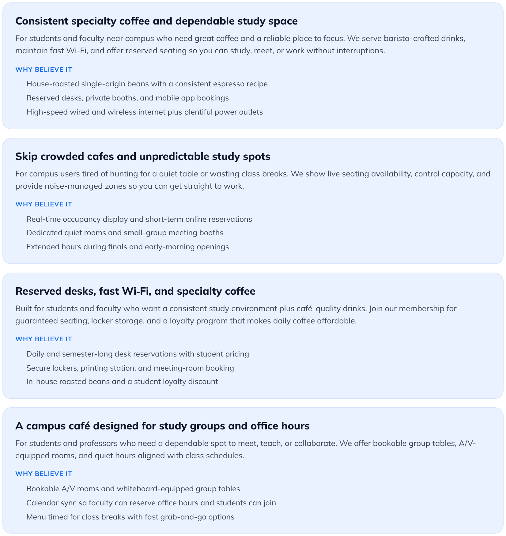 Value proposition generator example